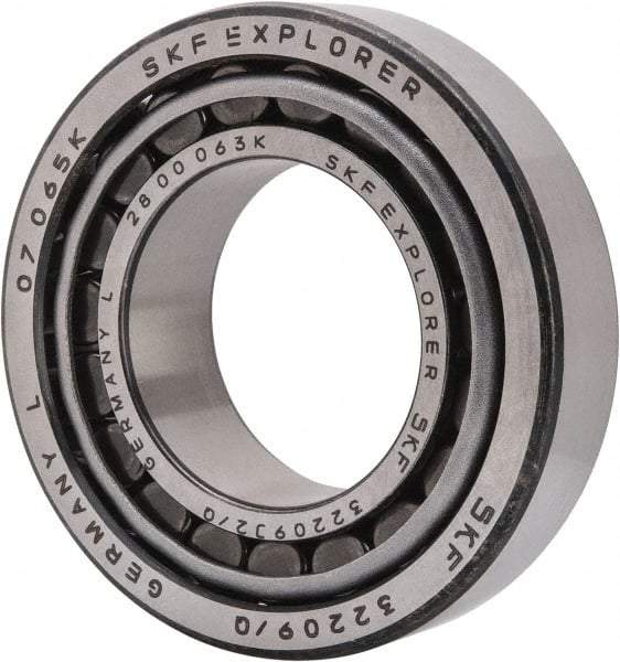 SKF - 45mm Bore Diam, 85mm OD, 24.75mm Wide, Tapered Roller Bearing - 80,900 N Dynamic Load Capacity, 98,000 N Static Load Capacity - Caliber Tooling