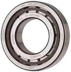 SKF - 40mm Bore Diam, 80mm Outside Diam, 18mm Wide Cylindrical Roller Bearing - 53,900 N Dynamic Capacity, 53,000 Lbs. Static Capacity - Caliber Tooling