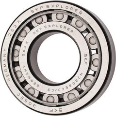 SKF - 40mm Bore Diam, 90mm Outside Diam, 23mm Wide Cylindrical Roller Bearing - 80,900 N Dynamic Capacity, 78,000 Lbs. Static Capacity - Caliber Tooling