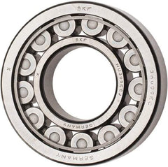 SKF - 45mm Bore Diam, 100mm Outside Diam, 25mm Wide Cylindrical Roller Bearing - 99,000 N Dynamic Capacity, 100,000 Lbs. Static Capacity - Caliber Tooling