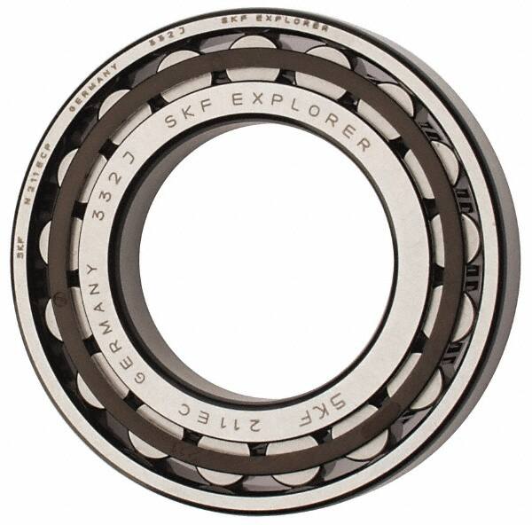 SKF - 55mm Bore Diam, 100mm Outside Diam, 21mm Wide Cylindrical Roller Bearing - 84,200 N Dynamic Capacity, 95,000 Lbs. Static Capacity - Caliber Tooling