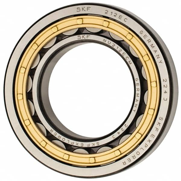 SKF - 60mm Bore Diam, 110mm Outside Diam, 22mm Wide Cylindrical Roller Bearing - 93,500 N Dynamic Capacity, 102,000 Lbs. Static Capacity - Caliber Tooling