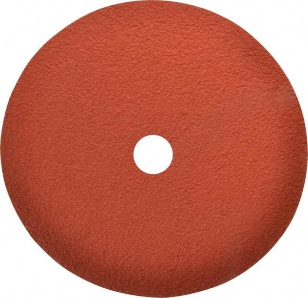 3M - 7" Diam 7/8" Hole 50 Grit Fiber Disc - Coarse Grade, Ceramic, 8,600 Max RPM, Series 985C - Caliber Tooling