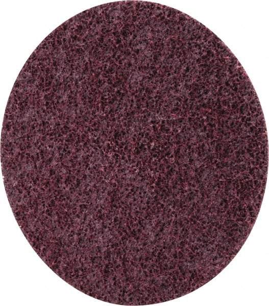 3M - 5" Coarse Grade Ceramic Deburring Disc - Quick Change Connection, Maroon, 12,000 Max RPM - Caliber Tooling