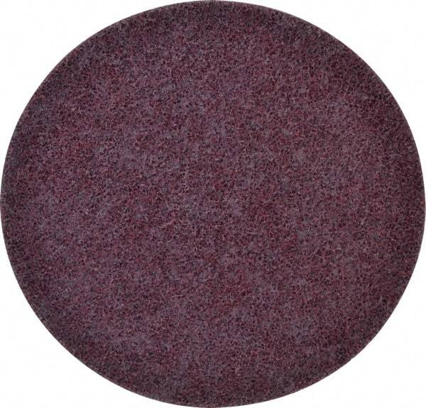 3M - 7" Coarse Grade Ceramic Deburring Disc - Quick Change Connection, Maroon, 8,600 Max RPM - Caliber Tooling