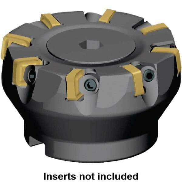 Kennametal - 102mm Cut Diam, 32mm Arbor Hole, 5mm Max Depth of Cut, 6° Indexable Chamfer & Angle Face Mill - 15 Inserts, SNXF 1204... Insert, 15 Flutes, Series KSSR - Caliber Tooling