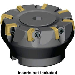 Kennametal - 127mm Cut Diam, 40mm Arbor Hole, 5mm Max Depth of Cut, 6° Indexable Chamfer & Angle Face Mill - 18 Inserts, SNXF 1204... Insert, 18 Flutes, Series KSSR - Caliber Tooling