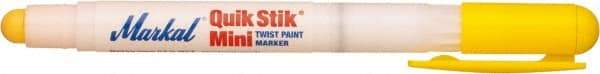 Markal - Yellow Solid Paint Marker - Fine Medium Tip, Alcohol Base Ink - Caliber Tooling