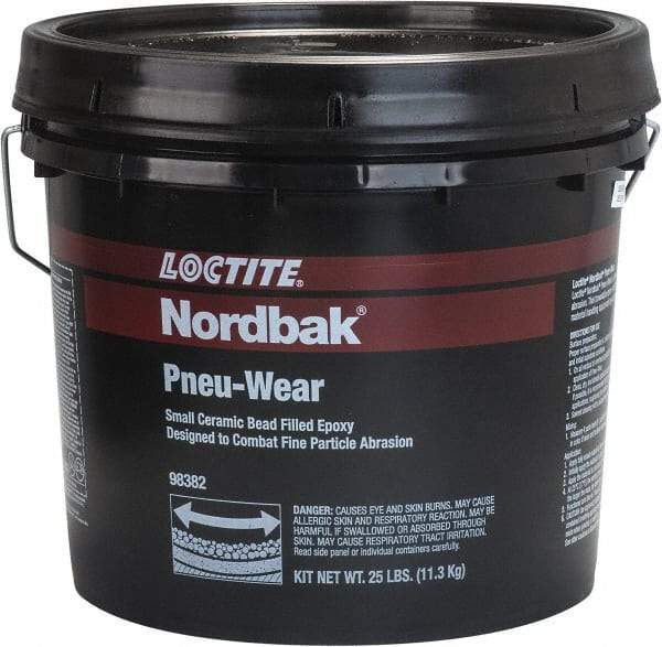 Loctite - 25 Lb Pail Two Part Epoxy - 30 min Working Time, 795 psi Shear Strength, Series Pneu-Wear - Caliber Tooling