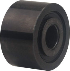 Accurate Bushing - 2-1/4" Bore, 6" Roller Diam x 3-1/4" Roller Width, Carbon Steel Plain Yoke Roller - 35,800 Lb Dynamic Load Capacity, 3-3/8" Overall Width - Caliber Tooling