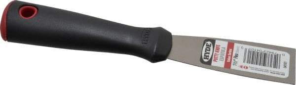 Hyde Tools - Flexible Carbon Steel Scraper - 1-1/2" Blade Width x 3-1/4" Blade Length, Polypropylene Handle - Caliber Tooling