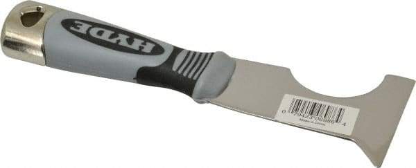 Hyde Tools - 2-1/2" Wide Stainless Steel Putty Knife - Stiff, Cushioned Grip Polypropylene Handle, 8" OAL - Caliber Tooling