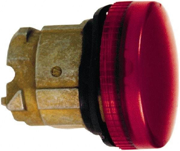 Schneider Electric - Red Lens Pilot Light - Round Lens, Shock Resistant, Vibration Resistant, Water Resistant - Caliber Tooling