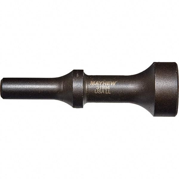 Mayhew - 1-1/4" Head Width, 4-1/4" OAL, Pneumatic Hammer - Round Drive, Round Shank, Steel - Caliber Tooling