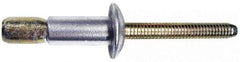 Marson - Protruding Head Stainless Steel Structural Blind Rivet - Stainless Steel Mandrel, 0.08" to 3/8" Grip, 0.53" Head Diam, 0.261" to 0.272" Hole Diam, 0.56" Length Under Head, 1/4" Body Diam - Caliber Tooling