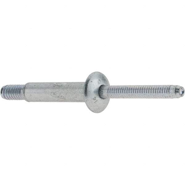 Marson - Protruding Head Steel Structural Blind Rivet - Steel Mandrel, 5/8" to 7/8" Grip, 0.49 to 0.53" Head Diam, 0.261" to 0.272" Hole Diam, 1/4" Body Diam - Caliber Tooling