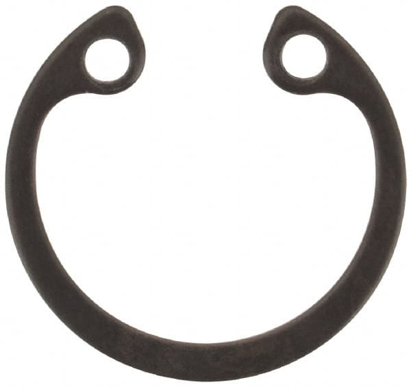 Rotor Clip - 0.025" Thick, Phosphate Finish, Steel Snap Internal Retaining Ring - 0.029" Groove Width, 0.011" Groove Depth, 0.397" Groove Diam, Grade 1060-1090 - Caliber Tooling