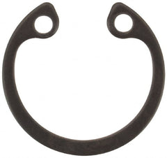 Rotor Clip - 0.025" Thick, Phosphate Finish, Steel Snap Internal Retaining Ring - 0.029" Groove Width, 0.011" Groove Depth, 0.397" Groove Diam, Grade 1060-1090 - Caliber Tooling