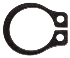 Rotor Clip - 0.29" Groove Diam, 5/16" Shaft Diam, Phosphate Steel, Snap External Retaining Rings - 0.029" Groove Width, 0.011" Groove Depth, 0.025" Ring Thickness, Grade 1060-1090 - Caliber Tooling