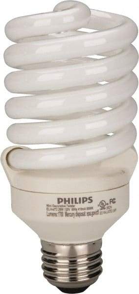 Philips - 26 Watt Fluorescent Residential/Office Medium Screw Lamp - 5,000°K Color Temp, 1,700 Lumens, 120 Volts, EL/mDT, 10,000 hr Avg Life - Caliber Tooling