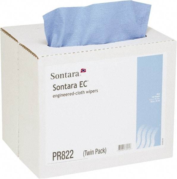 NuTrend Disposables - Dry General Purpose Wipes - Pop-Up, 12" x 16-1/2" Sheet Size, Blue - Caliber Tooling