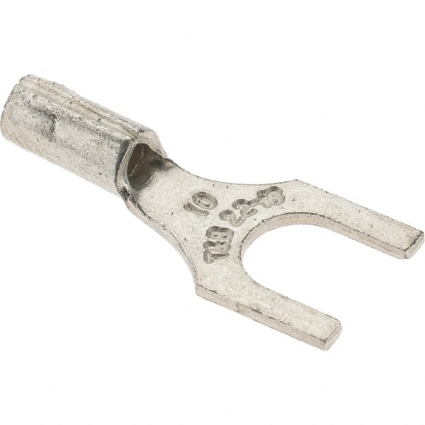 Value Collection - #10 Stud, 22 to 16 AWG Compatible, Noninsulated, Crimp Connection, Standard Fork Terminal - Caliber Tooling