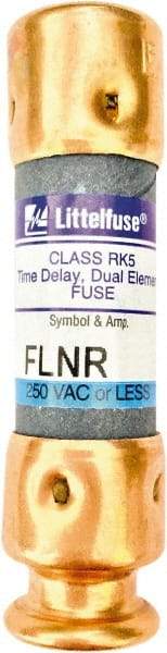 Value Collection - 125 VDC, 250 VAC, 2.5 Amp, Time Delay General Purpose Fuse - 2" OAL, 200 kA Rating, 9/16" Diam - Caliber Tooling