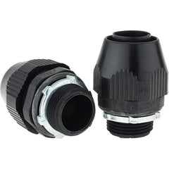 Value Collection - 1" Trade, Plastic Threaded Straight Liquidtight Conduit Connector - Caliber Tooling