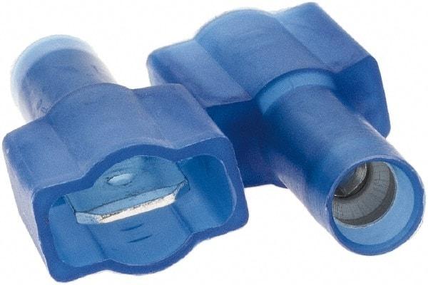 Value Collection - 16 to 14 AWG, Nylon, Fully Insulated, Male Wire Disconnect - 1/4" Wide Tab, Blue - Caliber Tooling