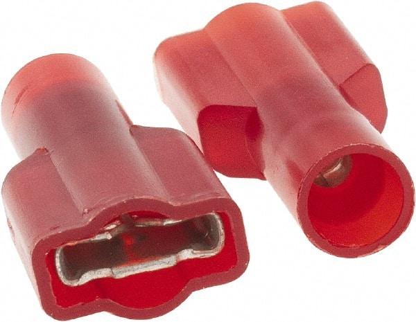 Value Collection - 22 to 18 AWG, Nylon, Fully Insulated, Female Wire Disconnect - 1/4" Wide Tab - Caliber Tooling