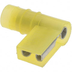 Value Collection - 12 to 10 AWG, Nylon, Fully Insulated, Female Wire Disconnect - 1/4" Wide Tab, Yellow, CSA Certified, UL Listed - Caliber Tooling