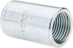 Value Collection - 1/2" Trade, Steel Threaded Straight Rigid/Intermediate (IMC) Conduit Coupling - Caliber Tooling