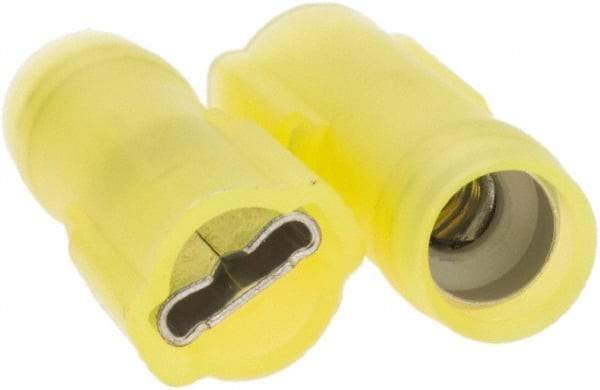 Value Collection - 12 to 10 AWG, Nylon, Fully Insulated, Female Wire Disconnect - 1/4" Wide Tab, Yellow - Caliber Tooling