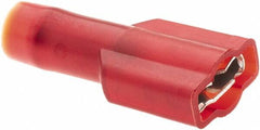 Value Collection - 22 to 18 AWG, Nylon, Fully Insulated, Female Wire Disconnect - 1/4" Wide Tab, Red - Caliber Tooling