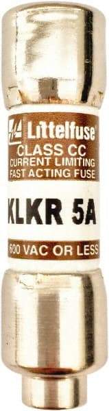 Value Collection - 600 VAC, 5 Amp, Fast-Acting Semiconductor/High Speed Fuse - 1-1/2" OAL, 200 (RMS Symmetrical) kA Rating, 13/32" Diam - Caliber Tooling