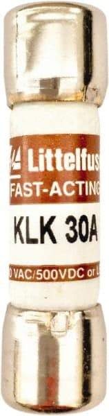 Value Collection - 600 VAC, 30 Amp, Fast-Acting Semiconductor/High Speed Fuse - 1-1/2" OAL, 100 at AC kA Rating, 13/32" Diam - Caliber Tooling