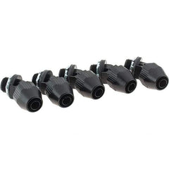 Value Collection - 3/8" Trade, PVC Compression & Threaded Angled Liquidtight Conduit Connector - Caliber Tooling