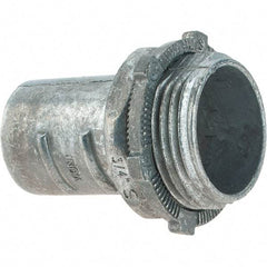 Value Collection - 3/4" Trade, Die Cast Zinc Threaded Straight FMC Conduit Connector - Caliber Tooling