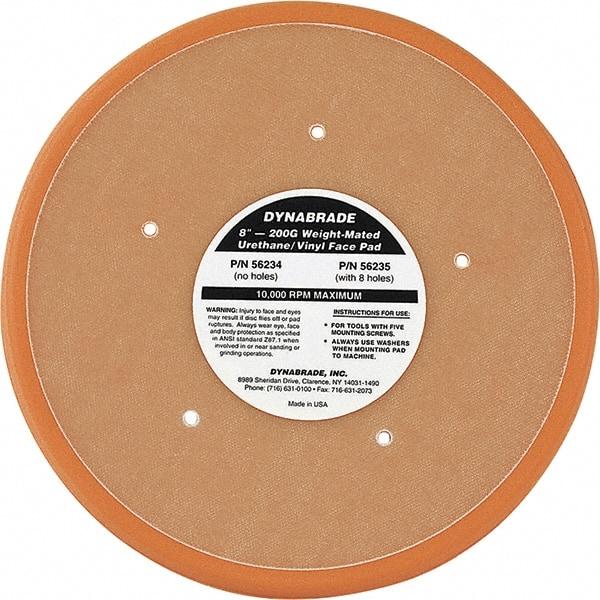 Dynabrade - 5" Diam Disc Backing Nonvacuum Replacement Pad - Medium Density, 12,000 RPM - Caliber Tooling