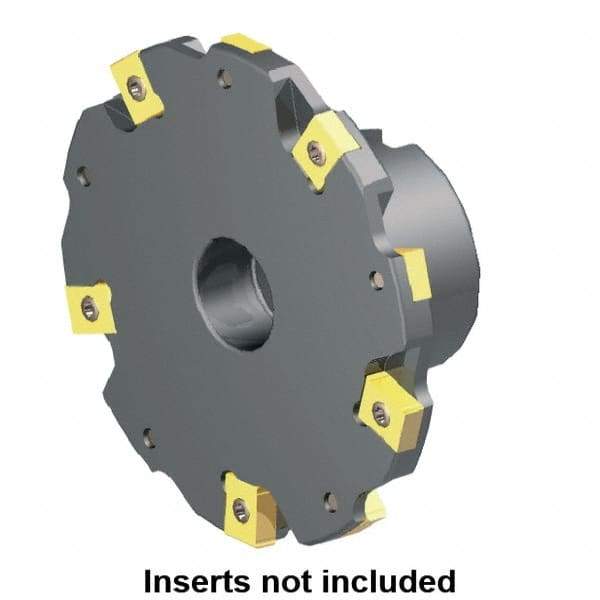 Kennametal - Shell Mount Connection, 0.315" Cutting Width, 1.6929" Depth of Cut, 160mm Cutter Diam, 1.5748" Hole Diam, 8 Tooth Indexable Slotting Cutter - 90° LN Toolholder, LNE 1245... Insert - Caliber Tooling