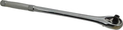 Proto - 1/2" Drive Pear Head Quick-Release Ratchet - Chrome Finish, 15" OAL, 45 Gear Teeth, Standard Head - Caliber Tooling