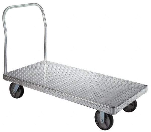 Wesco Industrial Products - 2,000 Lb. Load Capacity, Aluminum Platform Truck - 60 Inch Long x 30 Inch Wide - Caliber Tooling