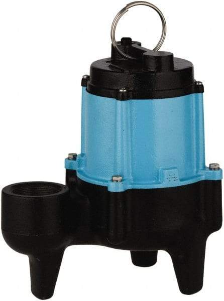 Little Giant Pumps - 1/2 hp, 9.5 Amp Rating, 115 Volts, Manual Operation, Sewage Pump - 1 Phase, Cast Iron Housing - Caliber Tooling