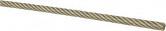 Loos & Co. - 1/8" x 3/32" Diam, Aircraft Cable - 1,000 Lb Breaking Strength, Material Grade Carbon Steel, 7 x 19 Strand Core, Nylon Coating - Caliber Tooling