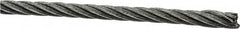 Loos & Co. - 1/8" Diam, Galvanized Steel Wire Rope - 2,000 Lb Breaking Strength, Material Grade Carbon Steel, 7 x 19 Strand Core - Caliber Tooling