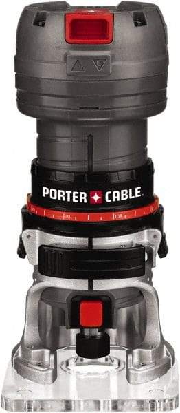 Porter-Cable - 31,000 RPM, 0.5 HP, 4.4 Amp, Laminate Trimmer Electric Router - 120 Volts, 1/4 Inch Collet - Caliber Tooling