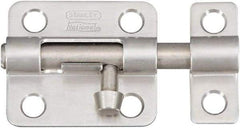 National Mfg. - 2-1/2" Long, 1-1/2" Wide Barrel Bolts - Stainless Steel - Caliber Tooling