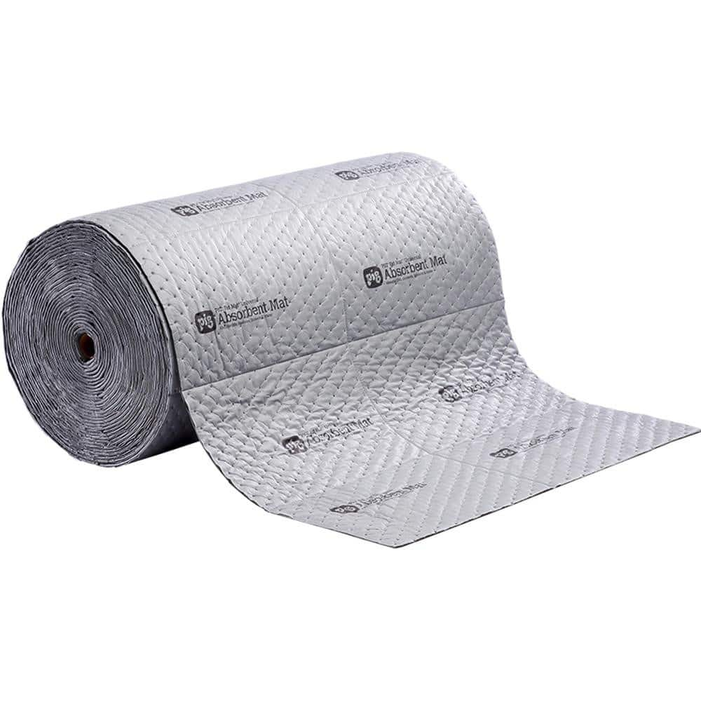 Pads, Rolls & Mats; Product Type: Roll; Application: Universal; Overall Length (Feet): 75.00; Total Package Absorption Capacity: 40 gal; Material: Polypropylene; Fluids Absorbed: Water; Solvents; Universal; Oil; Coolants; Absorbency Weight: Extra Heavy; W