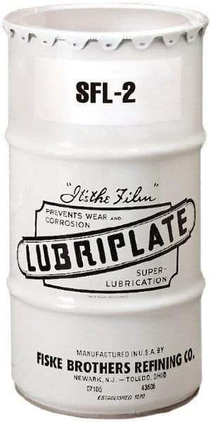 Lubriplate - 120 Lb Drum Aluminum High Temperature Grease - White, Food Grade & High/Low Temperature, 400°F Max Temp, NLGIG 2, - Caliber Tooling