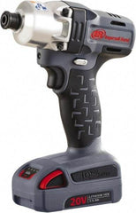 Ingersoll-Rand - 1/4" Drive 20 Volt Pistol Grip Cordless Impact Wrench & Ratchet - 1,700 RPM, 2,800 BPM, 165 Ft/Lb Torque, 2 Lithium-Ion Batteries Not Included - Caliber Tooling